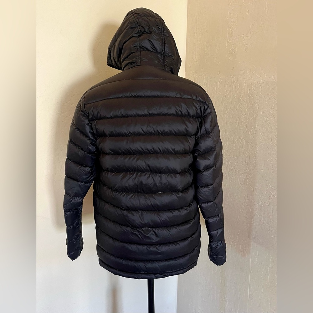 Weatherproof Down Quilted Black and Red Kids Puffer Jacket Packable - Picture 5 of 16